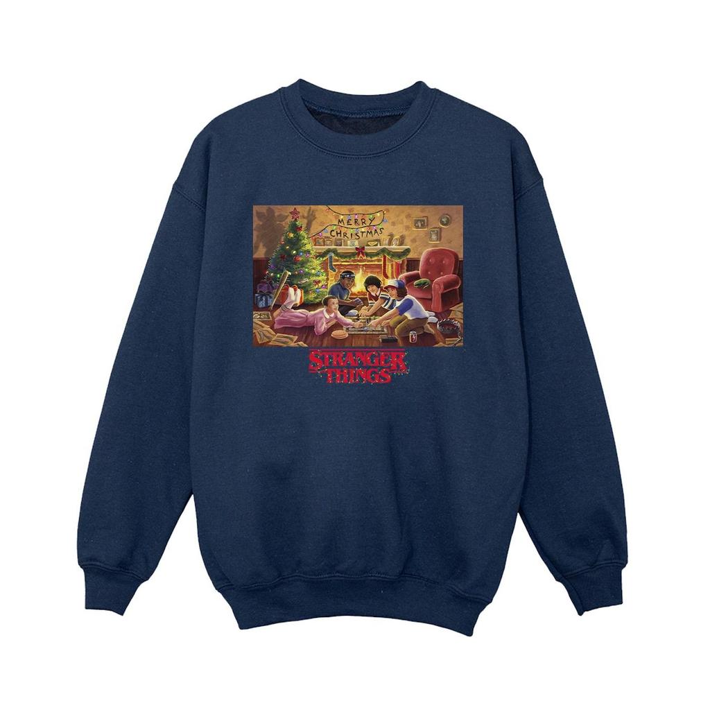 Netflix Boys Stranger Things Christmas Gathering Sweatshirt