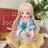 Светло-золотистый парик для куклы Аксессуары BJD/SD 1/6 Длинный кудрявый парик с челкой Детский подарок Парик для куклы Лолиты