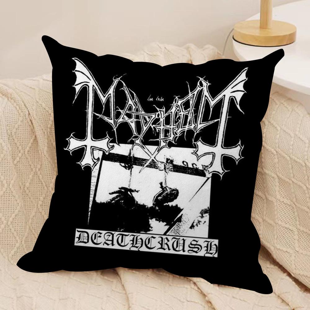 Live In Leipzig MMayhem Burzum Наволочка Мягкая Плюшевая Ткань Двусторонняя Печать Чехол на Подушку для Дивана Все Сезоны Домашний Декор
