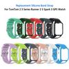 Replacement Silicone Watch Band Strap Wristband for TomTom Runner 2/3 Spark/3 Sport GPS Watch
