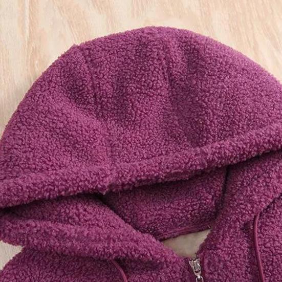 Yousheng Женская зимняя толстовка с капюшоном из толстого флиса с завязками на шнурке, верхняя одежда с длинными рукавами, застежка-молния, ветрозащитный кардиган, куртка с карманами