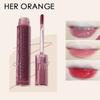 HER ORANGE Lava Paste Chocolate Mirror Lip Glaze Water Mist Lip Dew Women Lip Gloss Lip Nectar Water Gloss Lipstick Summer Lip Glaze