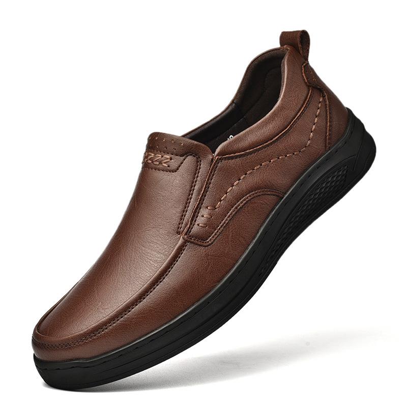 Мужские лоферы из натуральной кожи, удобная повседневная обувь для вождения, высококачественная коровья кожа, деловая мужская обувь ручной работы на плоской подошве для мужчин