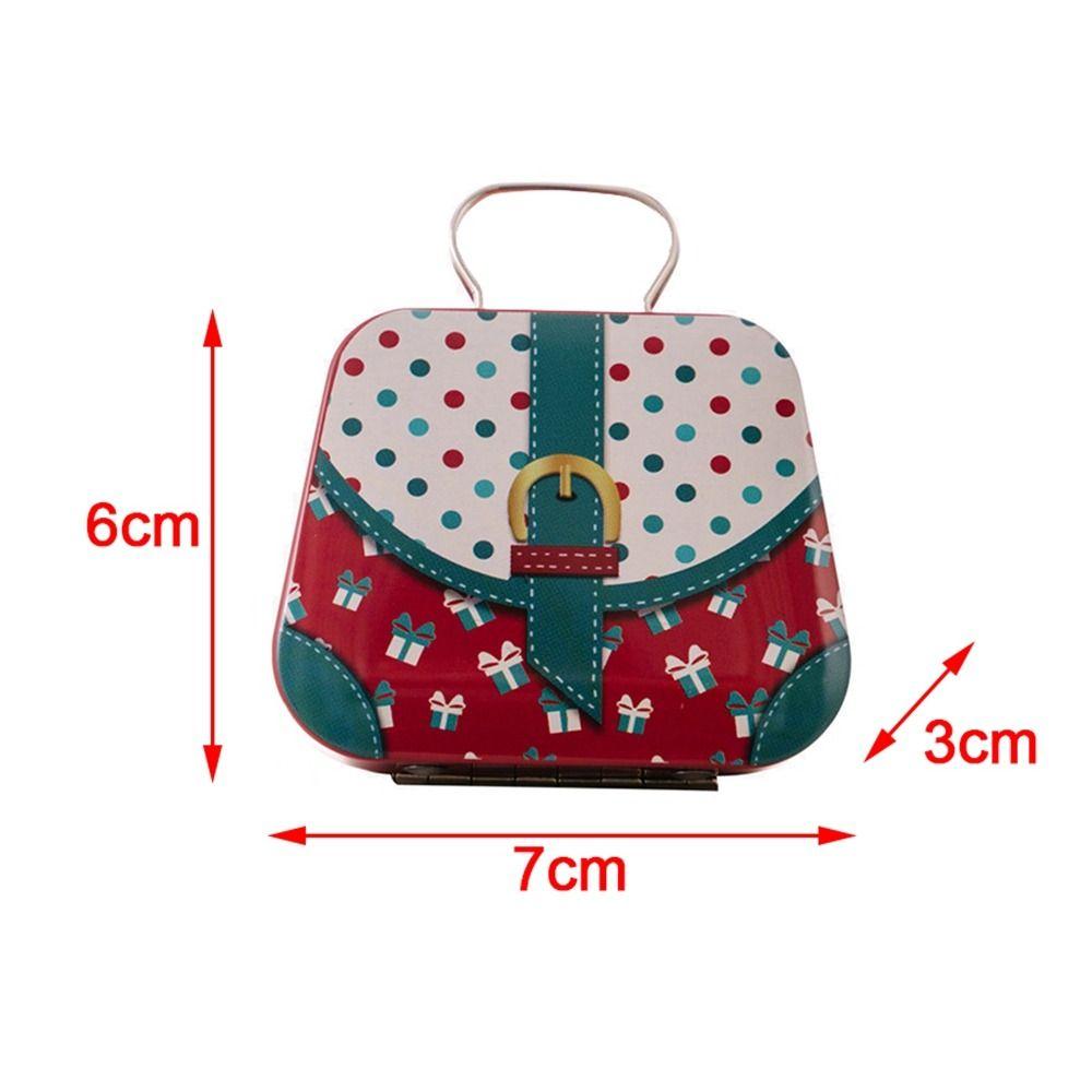 Kids Gift Christmas Tin Box Tinplate Handbags New Mini Iron Boxes  Christmas