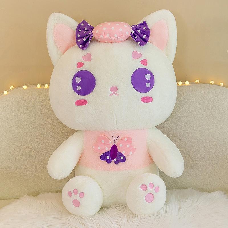 Oversized Cat Pink Fox Deer Plush Doll Doll Throw Pillow Doll Machine Exchange Gift For Girls