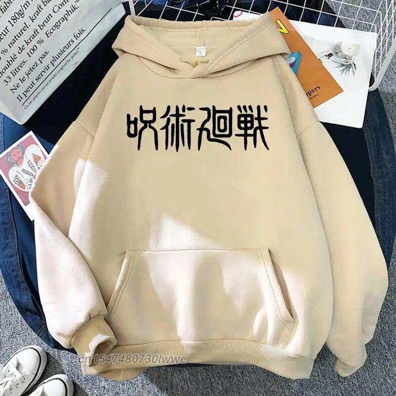 Jujutsu Kaisen, японский аниме-принт, унисекс, толстовка с принтом, корейские повседневные аниме-худи, осенняя теплая толстовка в стиле Харадзюку для парней