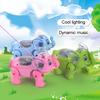 Funny Walking Musical Funny Lighting Animal Elephant with Leash Kids Toy
