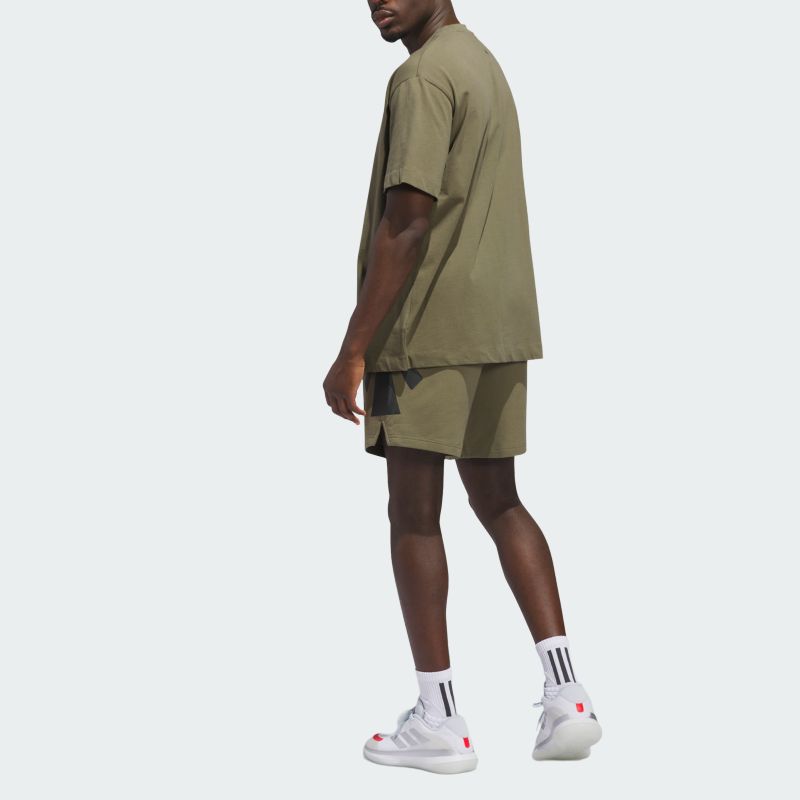 adidas Баскетбол Ss25 Коллекция 2025 Глава 03 Sfspacer На шнуровке Удобные Трикотажные спортивные шорты свободного кроя Унисекс Шорты JN3974