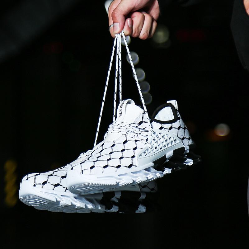 Men's Flat Anti-slip Casual Sneakers Lightweight Breathable Running Shoes Mesh Sneakers