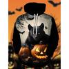 Halloween 3D Printing Ghost Pumpkin Hoodie Pullover Halloween Pattern Couple Halloween Carnival Masquerade Party Party Festival