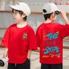 Children's Clothing Boy Hip-hop Pattern T-shirt Summer Loose Short Sleeved Top T-shirt Children's Clothing