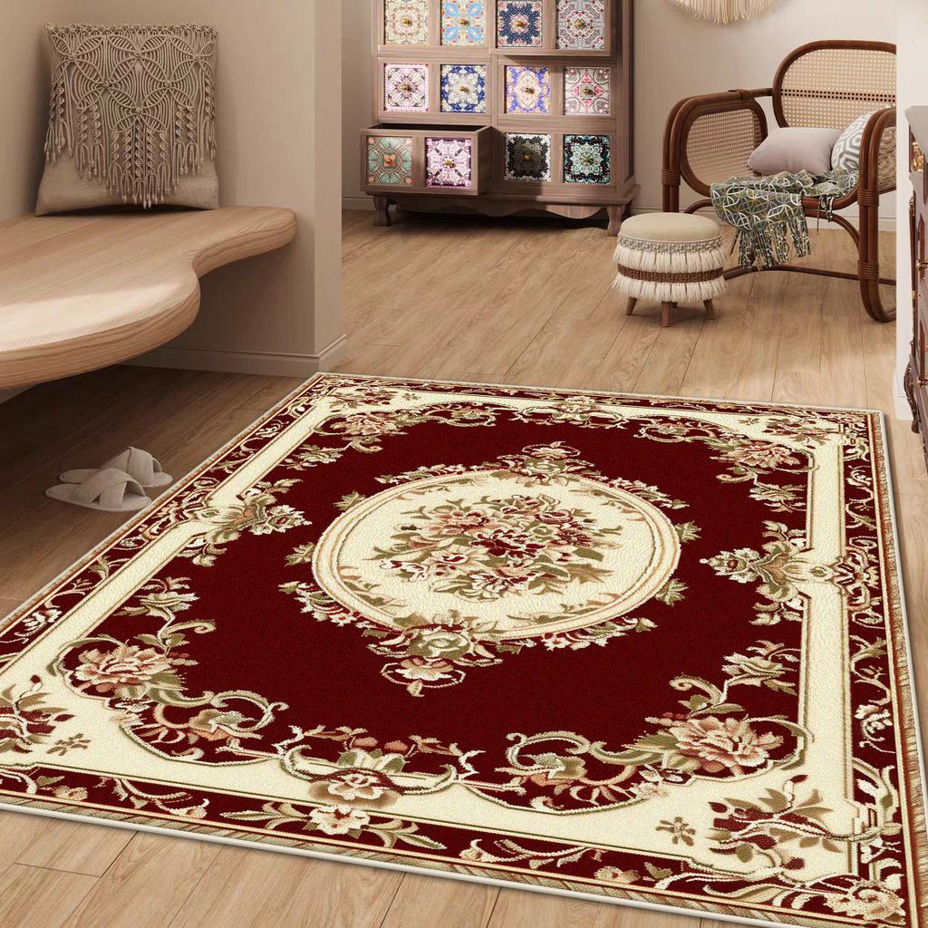 Ковер в стиле ретро, американский стиль, для гостиной, мягкий пушистый ковер, ковры для гостиной, большой площади, противоскользящие напольные коврики, прикроватные ковры для спальни, коричневые ковры