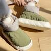 Women's Winter Snow Boots Thick Sole Waterproof Down Cotton Shoes Thickened Warm Boots Couple Cotton Shoes Indoor Slippers