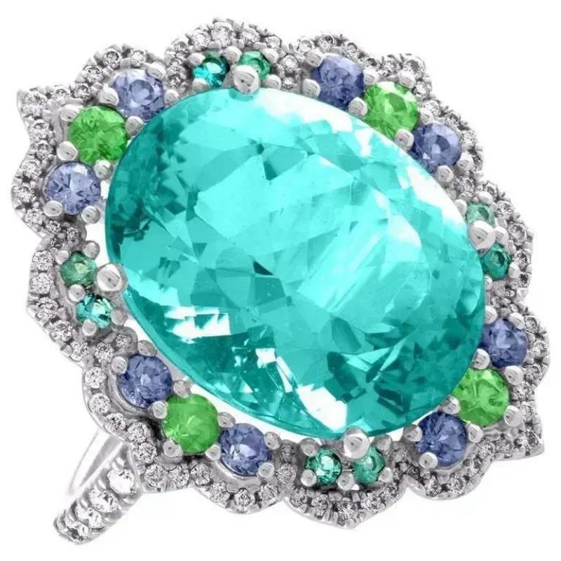 2025 New Luxury Women's Big Black Stone Ring Fashion Silver Zircon Wedding Rings Female Bride Love Engagement