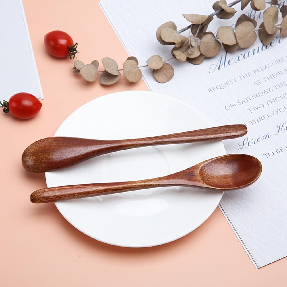 Style Tableware Flatware Cooking Utensils Mixing Tea Spoon Soup Spoons Coffee Spoon Wooden Spoon