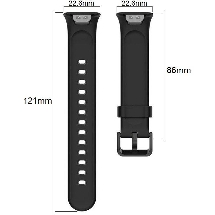 Silicone Strap for Xiaomi Mi Band 7 Pro, Black