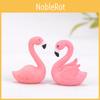 Decorative Pvc Flamingo Ornament Keychain Cake Topper Small Landscape Figurine