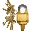 Key Master Padlock Brass Finish