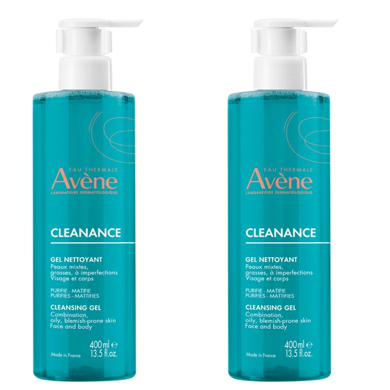 Avène Cleanance Cleansing Gel, 400ml, 2 pcs