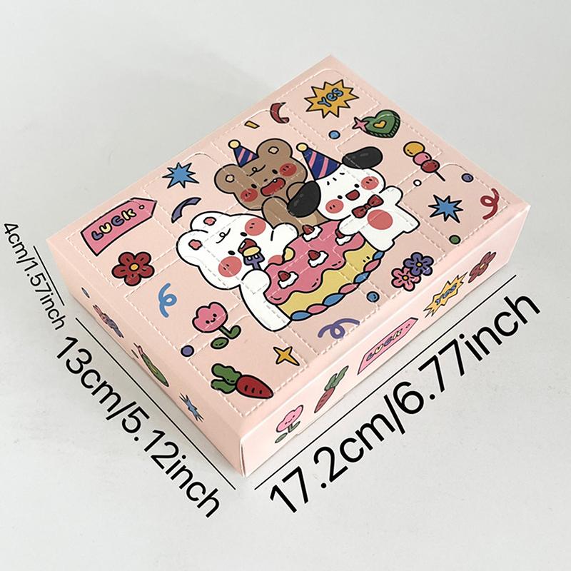 1 шт. Рождественские подарочные упаковочные коробки, рождественский сюрприз, глухая коробка, 12 ячеек, детский обратный отсчет, адвент-календарь, коробка, проткнутая пальцем