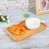 Rectangular Bamboo Serving Tray Food Fruit Cake Storage Plate for Household Kitchen Use