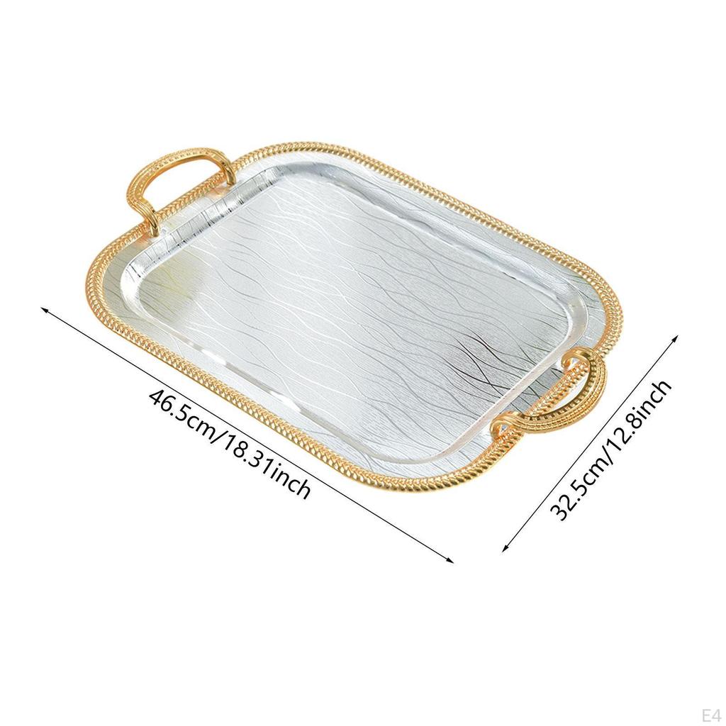 Поднос для сервировки, декоративный многоцелевой элегантный держатель для чайной чашки, ювелирные изделия для кухни, туалета