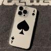 Прозрачный чехол Space Case Пиковый туз для Apple 17/15/14/13promax Чехол для телефона 12/11 Мягкий Xr/xs