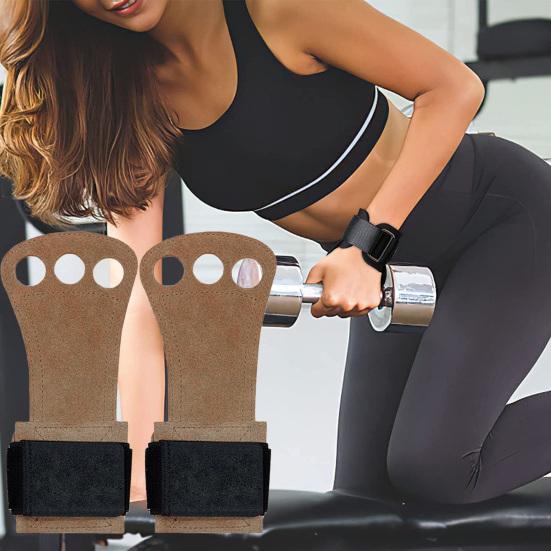 1 пара гимнастических накладок для рук с застежкой-липучкой, защита ладони, кистевые ремни для пауэрлифтинга