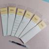 Japanese Minimalist Bookmark and Notepad for Reading Records