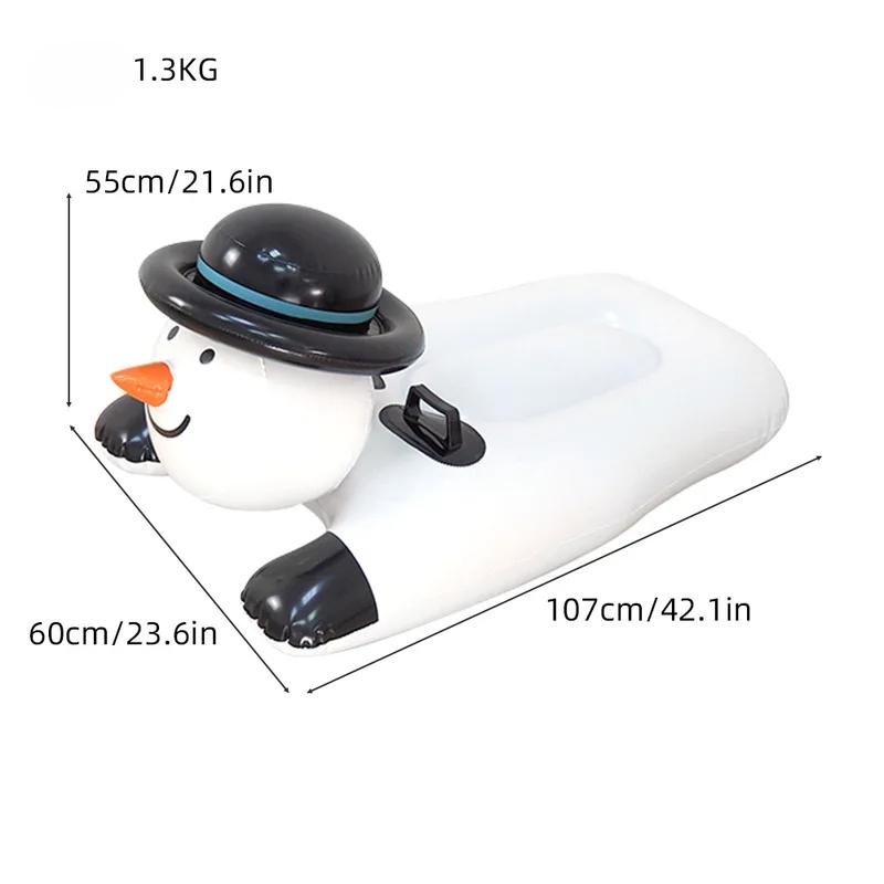 Уличный морозостойкий и износостойкий надувной снеговик, лыжный тюбинг, санки, сноуборд