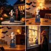 Miniature Resin Tombstones Halloween Tombstone Figurine, Ghost Pumpkin Crow on Creative Gifts Statue for Desktop Haunted House Holiday Party