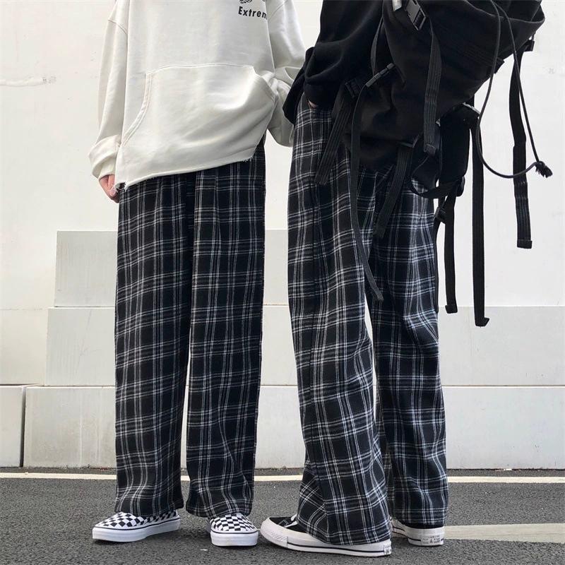 Women's Korean Version of The Trend Ins Street Fashion Lazy Style Pants Straight Casual Pants for Men and Women