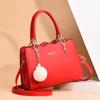 Yogodlns Large Capacity Women Top Handle Bags Fashion Middle Age Mom's Bag Single Shoulder Crossbody Bag PU Leather Hairball Handbag