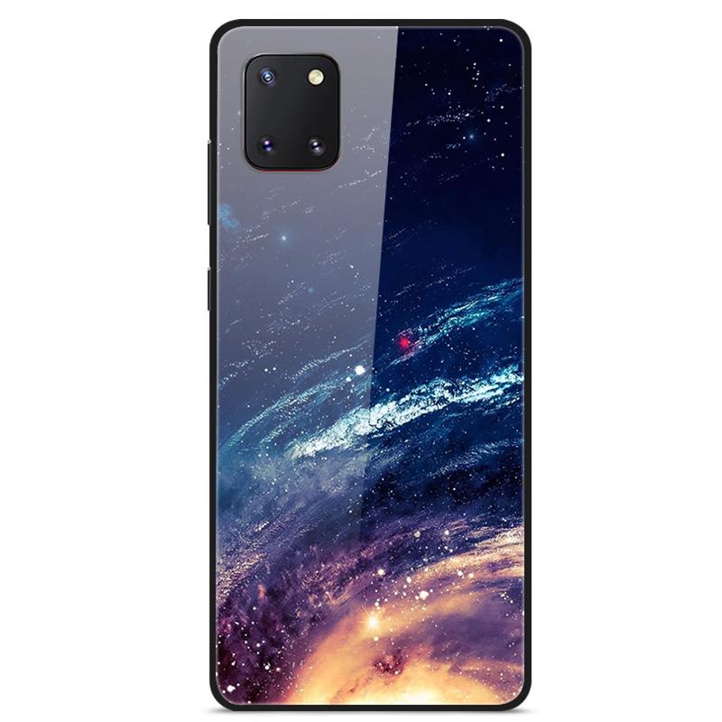 Для чехла Samsung Note 10 Lite Чехол Закаленное Стекло Планета Космос Чехол для Samsung Galaxy Note10 Lite Чехол S10 Lite Стеклянный Чехол
