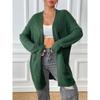 Autumn-winter Women's Pocket Simple Casual Cardigan Sweater