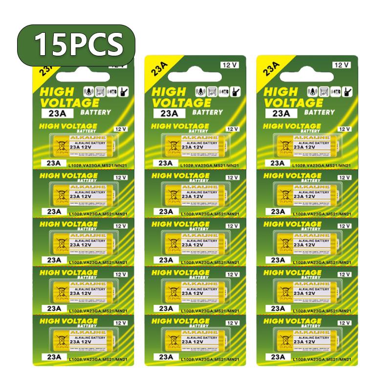 A23 23A 12V Alkaline Battery 23GA A23S E23A EL12 MN21 V23GA GP23A MS21 LRV08 For Doorbell Remote Control Electric Toy Carded