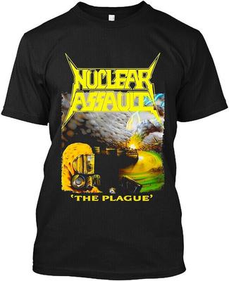 Nuclear Assault The Plague Американская Thrash Metal Группа Арт Футболка EN335 Унисекс Футболка
