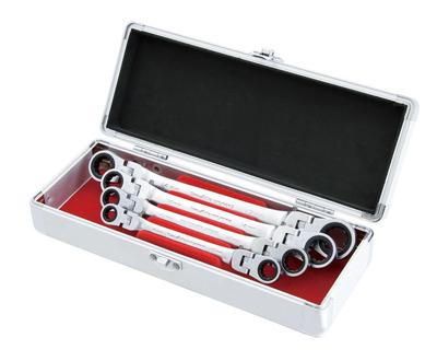 Набор из 4 двухшарнирных трещоточных ключей Suekage Tool Pro-Auto DFL-4SB