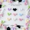 20/50Pcs Mixed Resin Double Layer Bowknot Nail Art Charms 3D Colorful Bow Nail Art Decorations Diy Manicure Parts Salon Supply