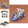 Super Mario Bros Карт Инерционная Машинка Набор Фигурок 6 Шт. Красочные Коллекционные