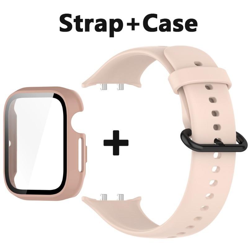 Чехол + ремешок для часов, подходит для Honor Watch 5, силиконовый ремешок + защитный чехол для ПК для Honor Watch 5, спортивный ремешок для часов