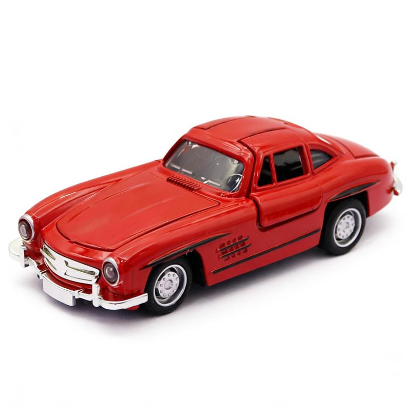 300SL Литая Модель Классического Автомобиля Винтаж, Реалистичный Коллекционный Автомобиль из Сплава, Игрушечная Машинка для Мальчиков и Детей