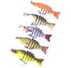 6cm 47g Stainless Steel Artificial Hard Bait Crank Lure Multi-Section Top/Midwater Use with Hooks for Perch