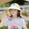 Детская летняя панама с защитой шеи, универсальный широкий козырек, милый полуоткрытый верх для девочек