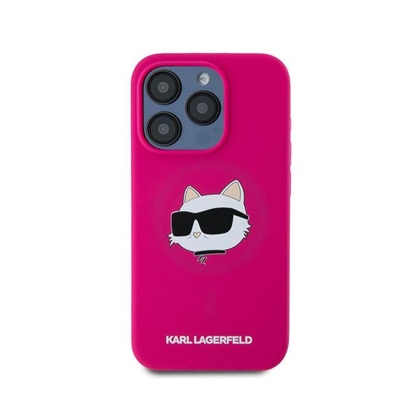 Karl Lagerfeld Silicone Choupette Head Magsafe - Etui Iphone 15 Pro Max (Różowy)