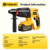 1680W 26MM Brushless Electric Hammer Drill Cordless Household Rotary Impact Hammer Power Tool For Makita 18V Battery