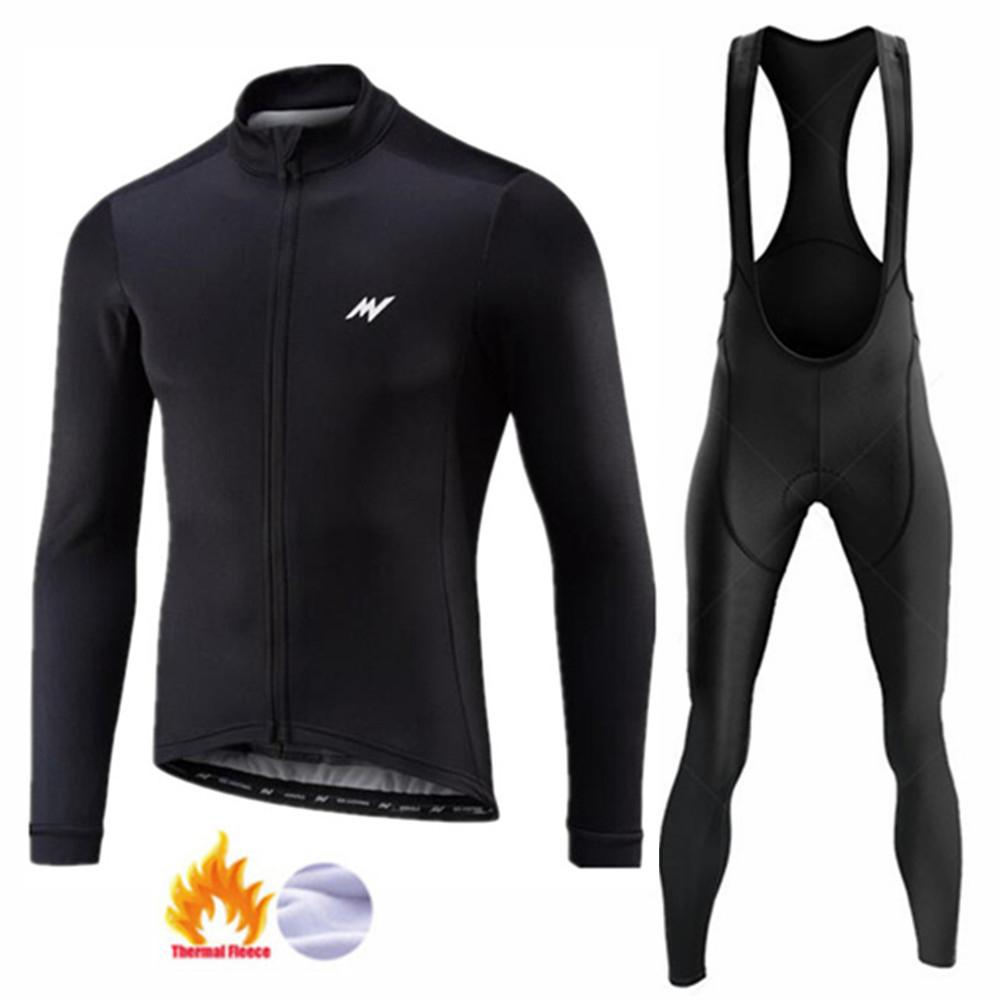 2026 Winter Warm Cycling Clothing Set  Fleece Cycling Jersey  Mtb Male Clothing Man Clothes Men's Bike  Thermal Mens Bicycle Pants Set Suit Outfit