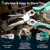 ABBP-Wire Crimper Stripper With Voltage Detector & Dual Alarms, Heavy Duty 12-250V Tester For Electrician, HVAC & Car Repair
