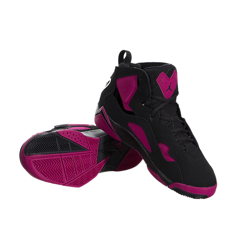 (GS) Air Jordan True Flight 'Black Sport Fuchsia' Kids' 342774-006