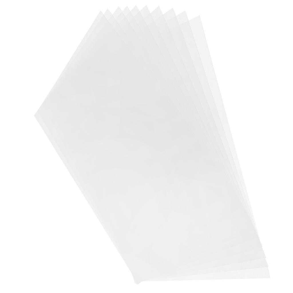 Комплект из 10 термоусадочных листов, термоусадочная пленка, полупрозрачная, под покраску, для детей